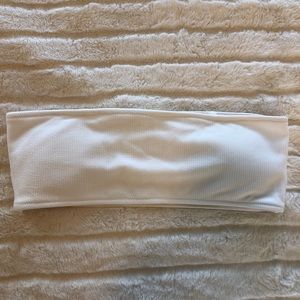 ZAFUL Textured Ribbed Bandeau Bikini Top